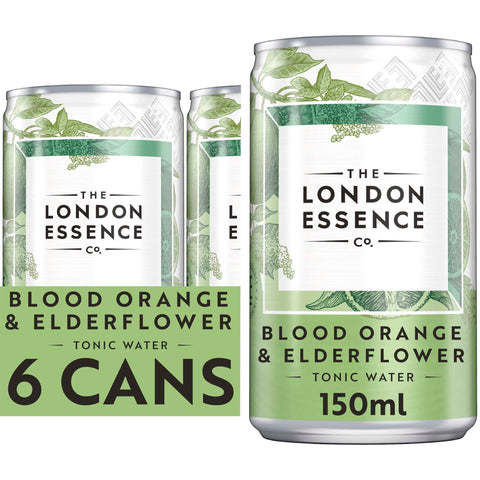 London Essence Orange & Elderflower Tonic Water Cans 6x150ml