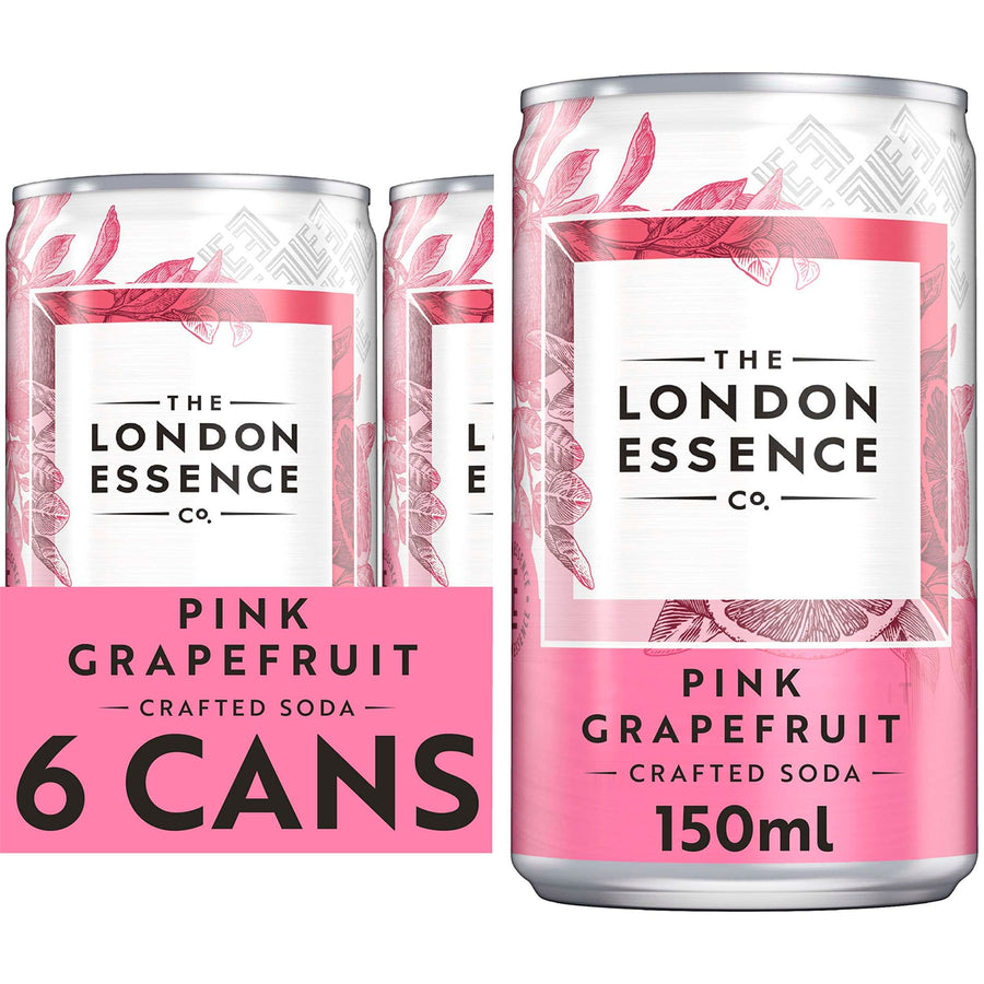 London Essence Pink Grapefruit Crafted Soda 6 X 150Ml