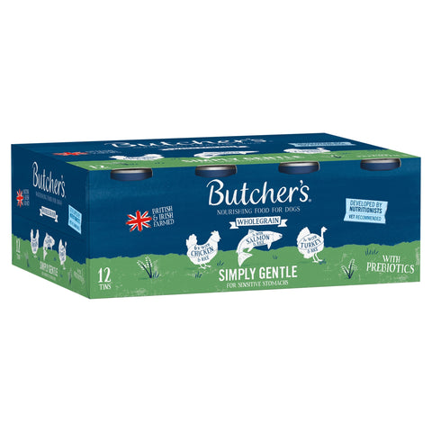 Butcher's Wholegrain Simply Gentle Dog Food Tins 12x390g