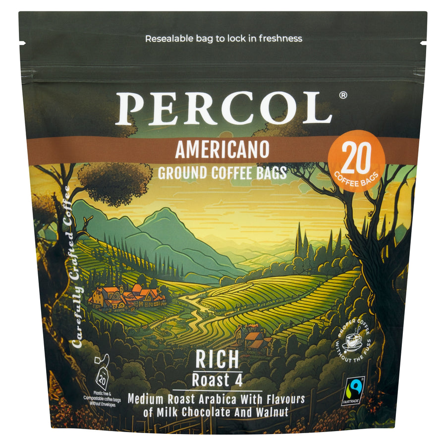 Percol Americano 20 Coffee Bags 160G