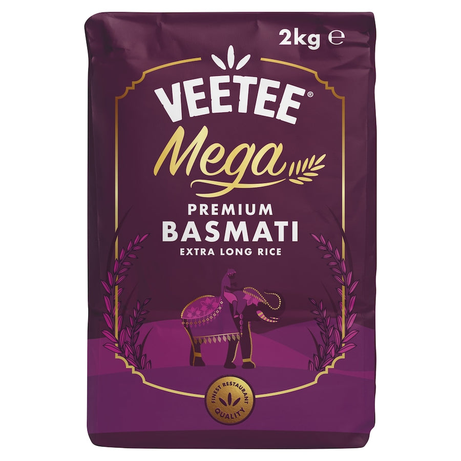 Veetee Mega Premium Basmati Extra Long Rice 2kg