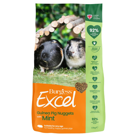 Burgess Excel Guinea Pig Nuggets 1.5Kg