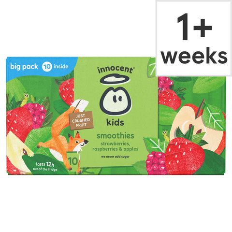 innocent Kids Smoothies Strawberries, Raspberries & Apples 10 x 150ml