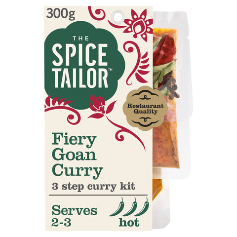 The Spice Tailor Fiery Goan Hot Indian Curry Sauce Kit 300g