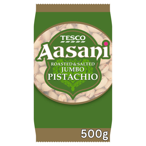 Aasani Roasted & Salted Jumbo Pistachios 500G