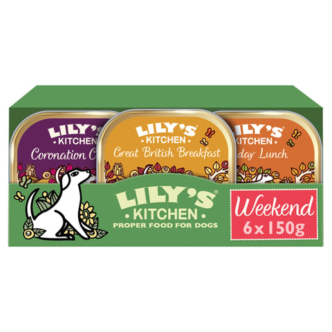 Lily's Kitchen Weekend Favourites Trays Dog Food 6x150g