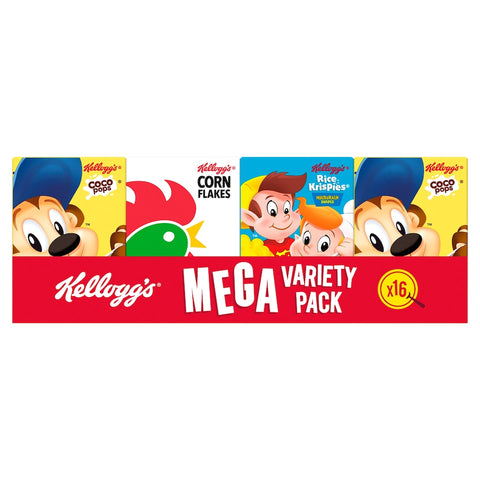 Kellogg's Mega Variety Pack Breakfast Cereal 2x196g