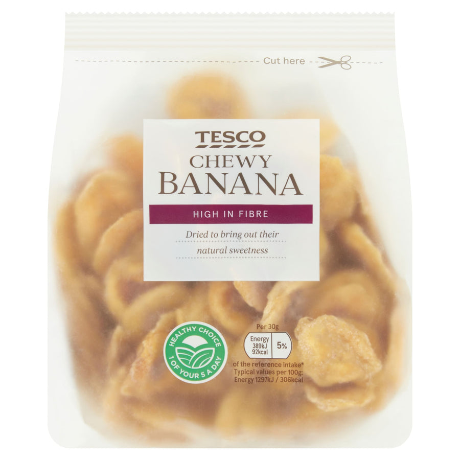 Tesco Chewy Dried Banana 200G