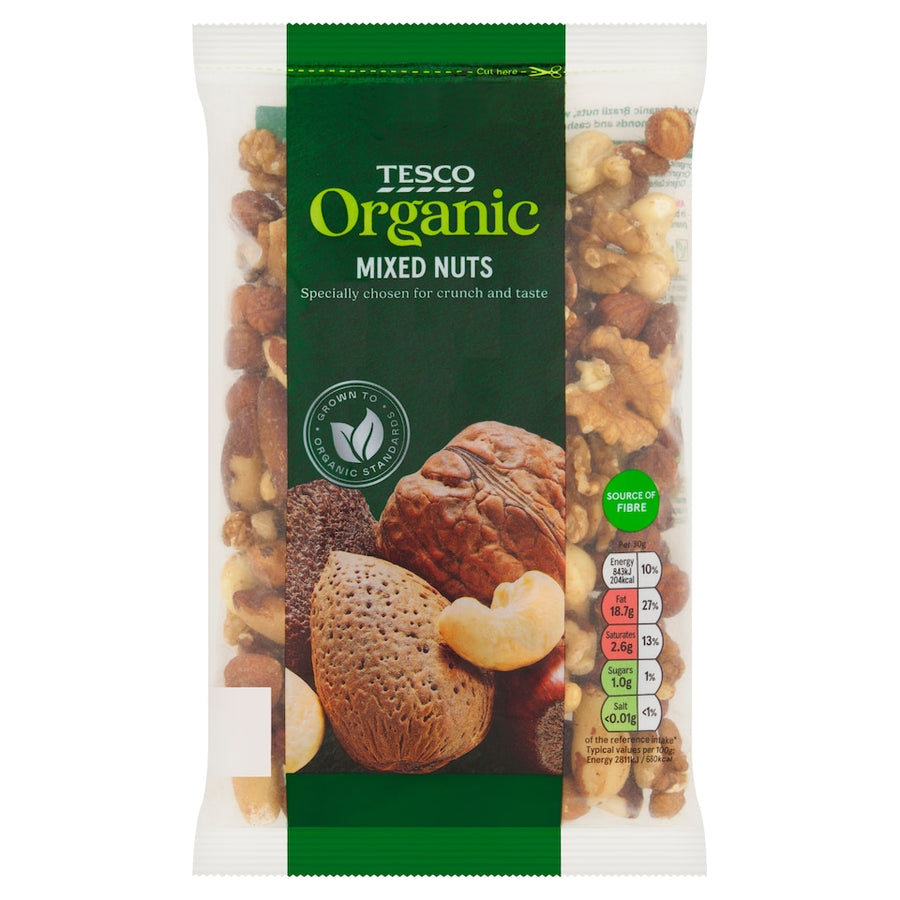 Tesco Organic Mixed Nuts 250G