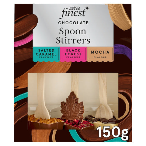 Tesco Finest Hot Chocolate Stirrers Selection 150g.