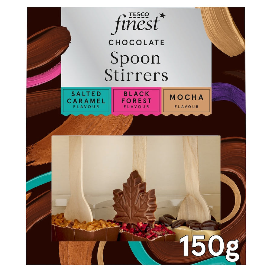 Tesco Finest Hot Chocolate Stirrers Selection 150g.