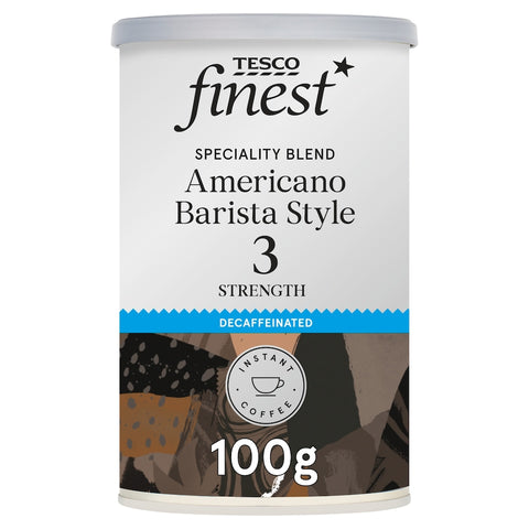 Tesco Finest Decaffeinated Americano Barista Style Instant Coffee 100g