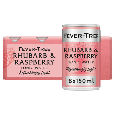 Fever Tree Rhubarb & Raspberry Tonic Water 8X150ml