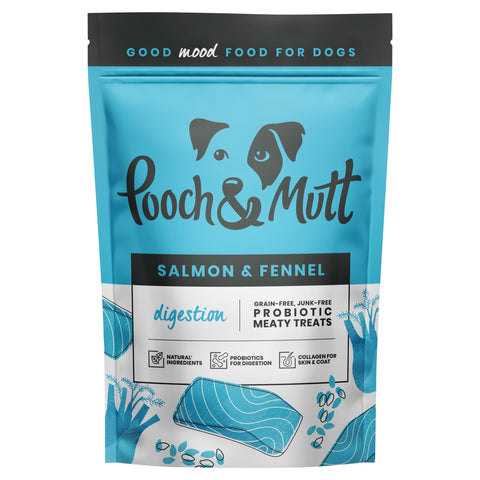 Pooch and Mutt Salmon & Fennel Meaty Dog Treats 120g