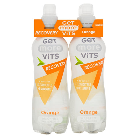 Get More Vitamins Recovery Still Water Orange Drink 4X500ml