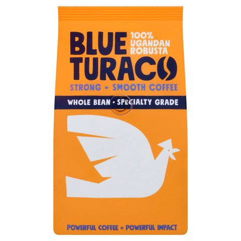 Blue Turaco Coffee Whole Bean 100% Specialty Ugandan Robusta 227g