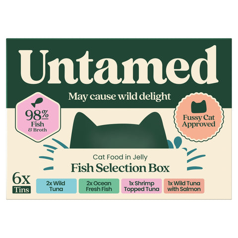 Untamed Fish Selection Box in Jelly Cat Food 6 x 75G