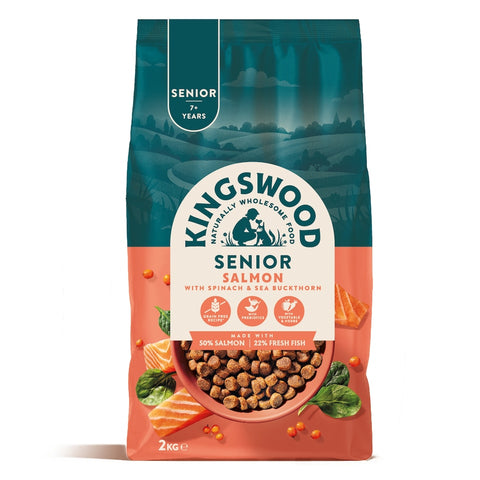 Kingswood Senior Dog, Salmon with Spinach & Sea Buckthorn, 2Kg