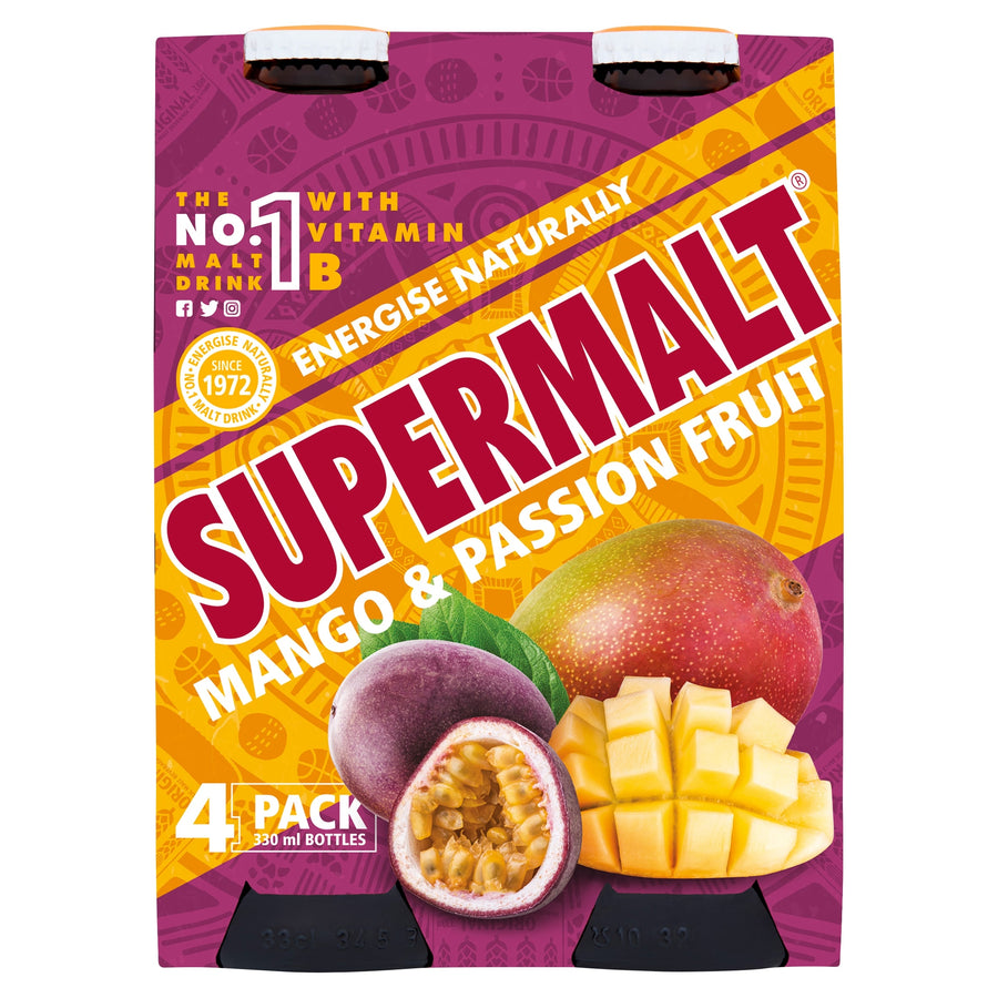 Supermalt Mango & Passion Fruit 4 x 330ml