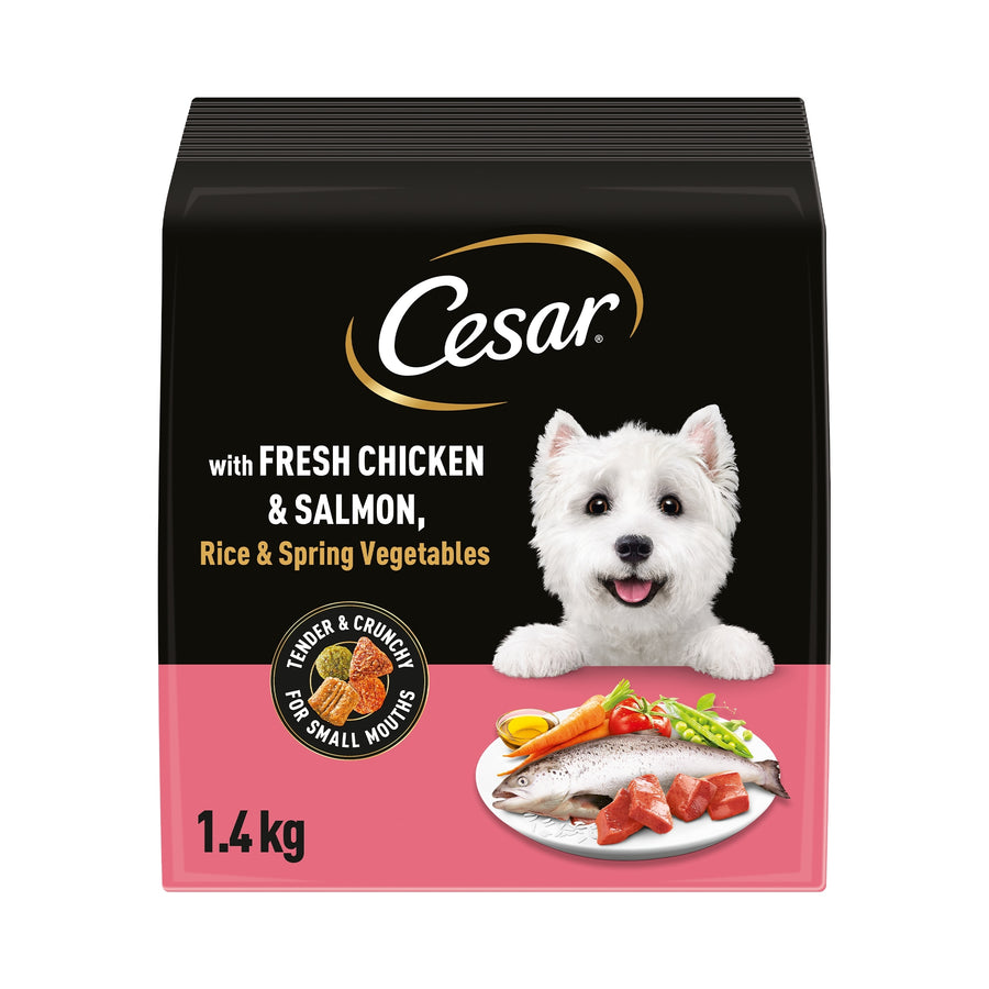 Cesar Dog Dry Adult Chicken, Salmon & Vegetables 1.4kg