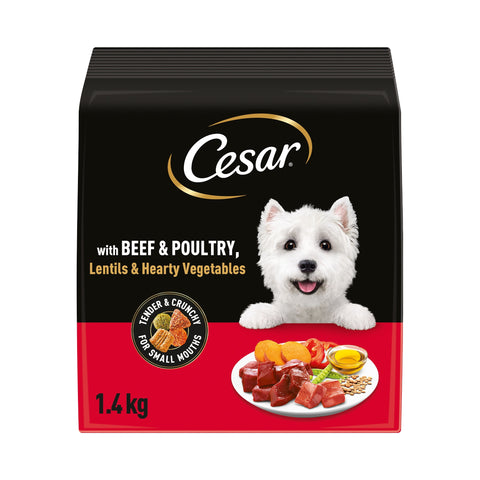 Cesar Dog Dry Adult Beef, Poultry & Vegetables 1.4kg