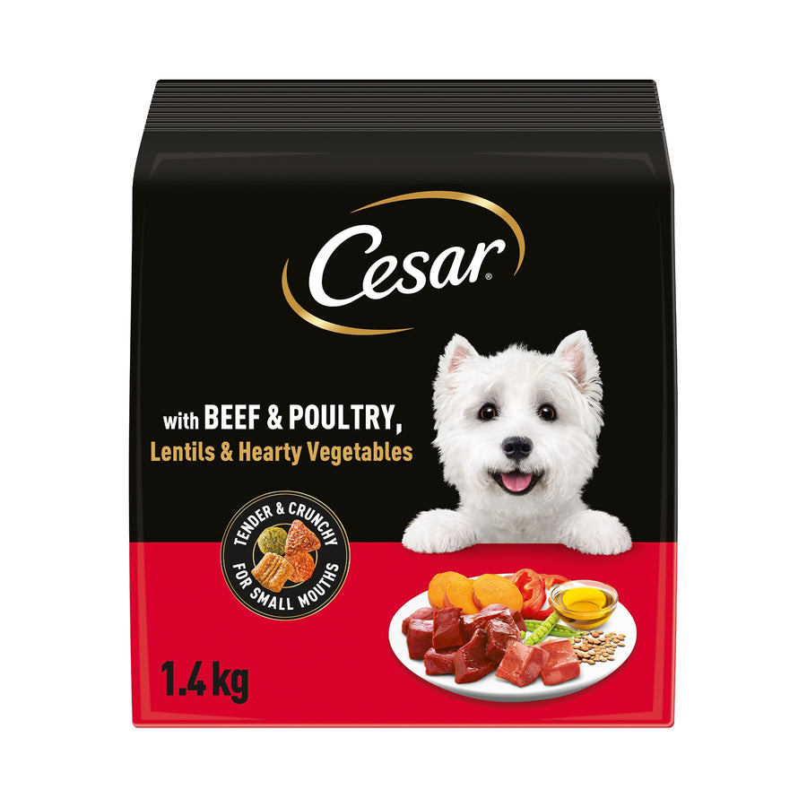 Cesar Dog Dry Adult Beef, Poultry & Vegetables 1.4kg
