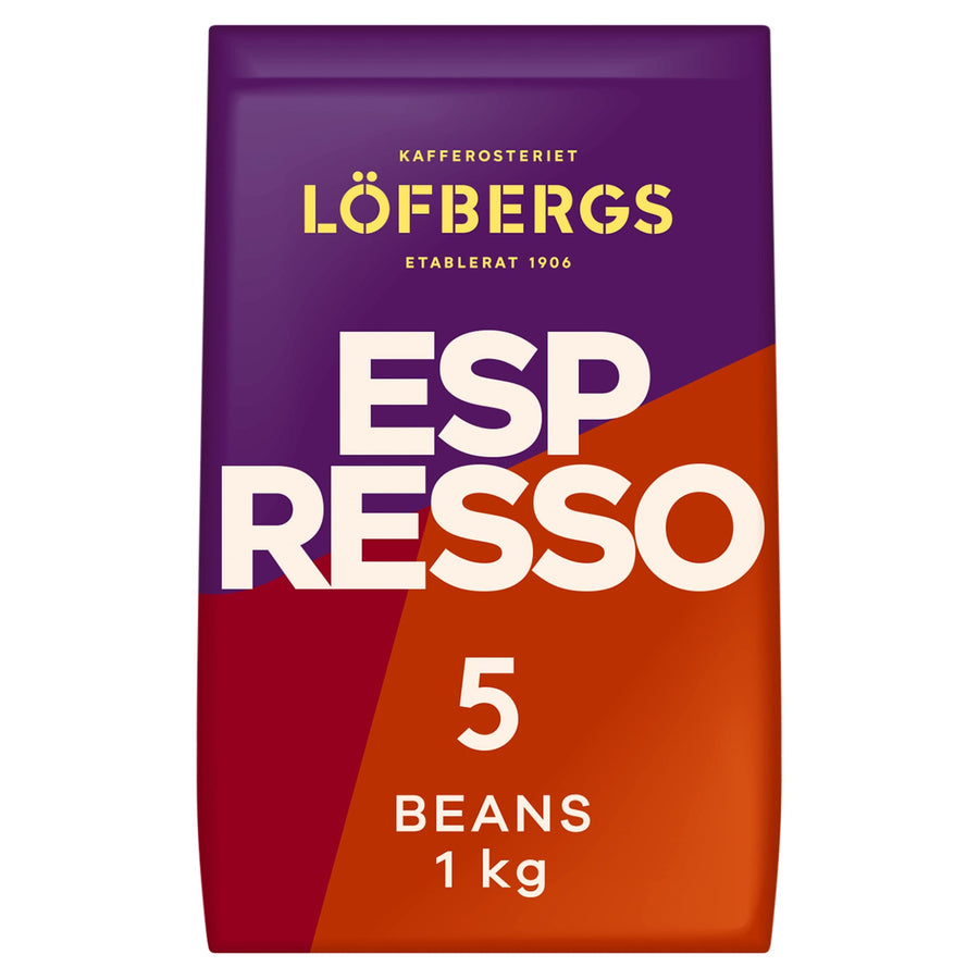 Lofbergs Espresso Whole Coffee Beans 1kg