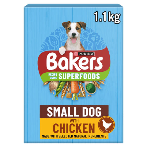 BAKERS Small Dog Chicken Dry Dog Food 1.1kg