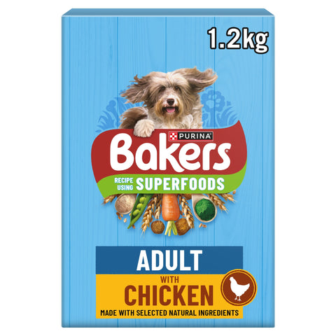 BAKERS Chicken with Vegetables Dry Dog Food 1.2kg