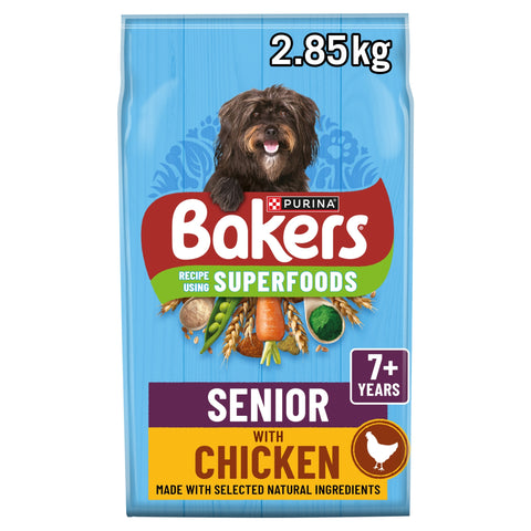 BAKERS Senior Chicken with Vegetables Dry Dog Food 2.85kg