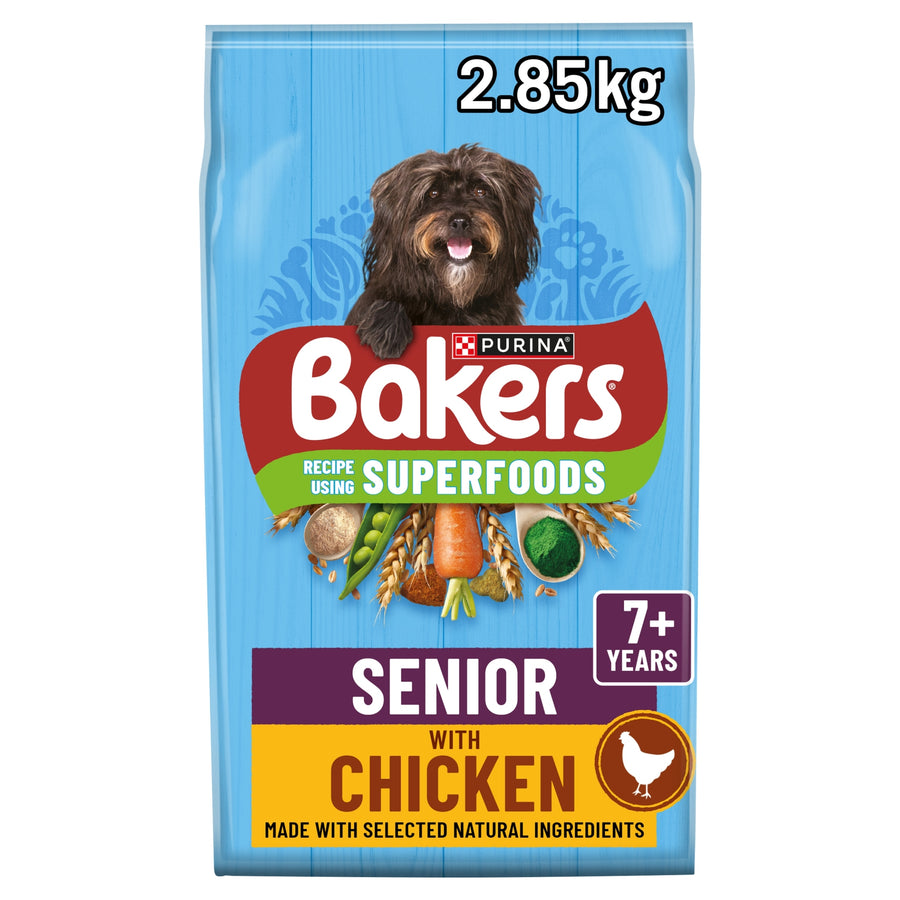 BAKERS Senior Chicken with Vegetables Dry Dog Food 2.85kg