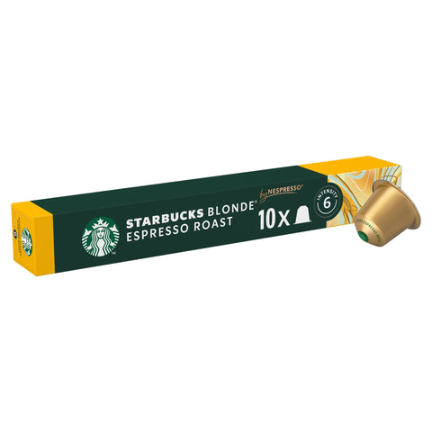 Starbucks by Nespresso Blonde Espresso Roast Coffee Pods x10 53g