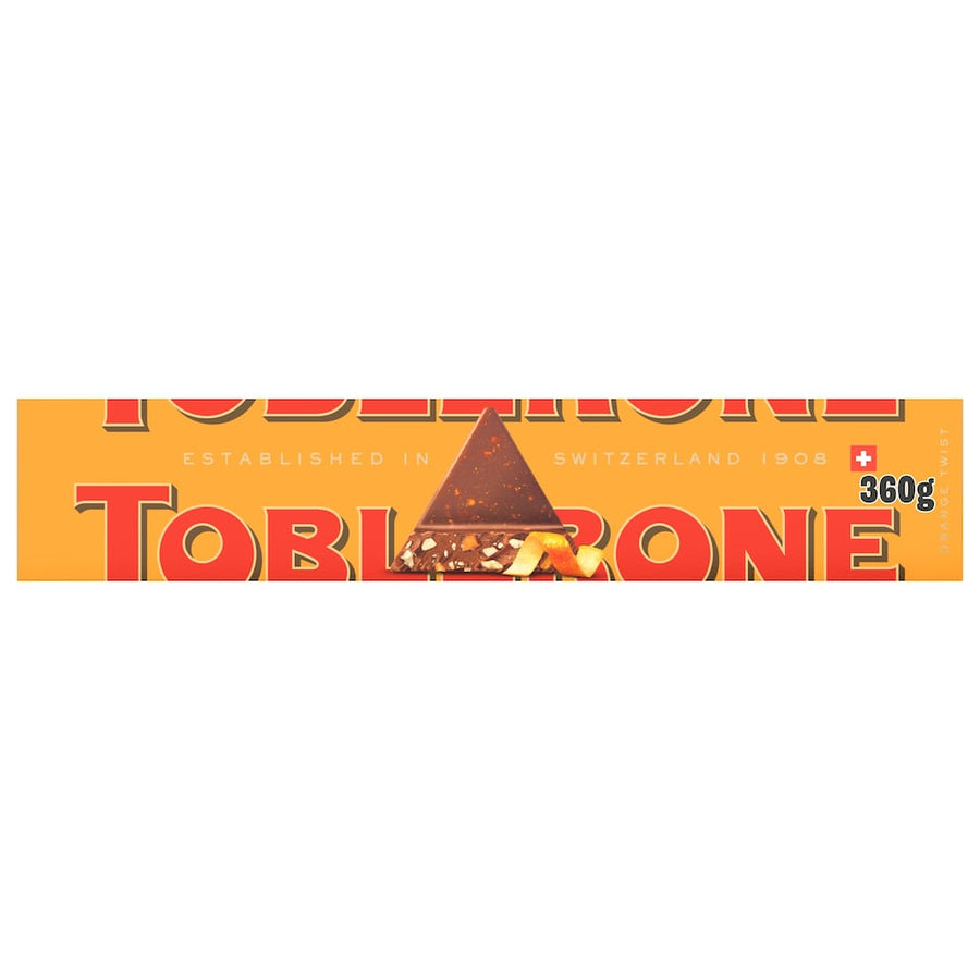 Toblerone Orange Twist Milk Chocolate Bar 360g