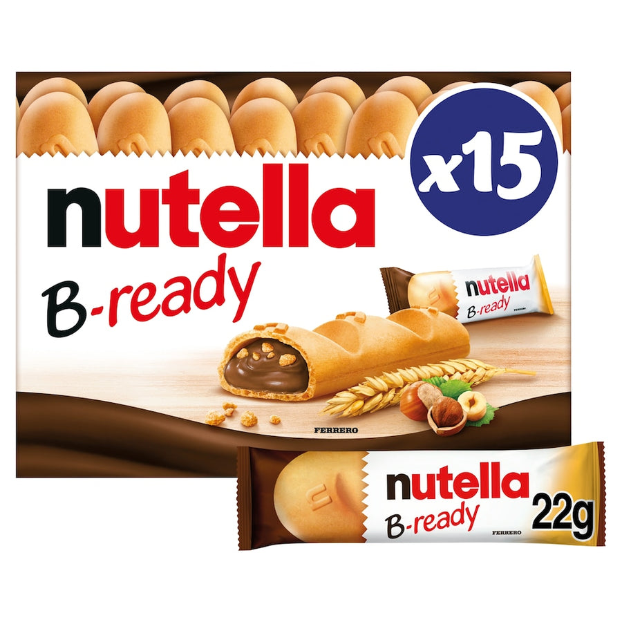 Nutella B-Ready Chocolate Wafers 15 X 22G