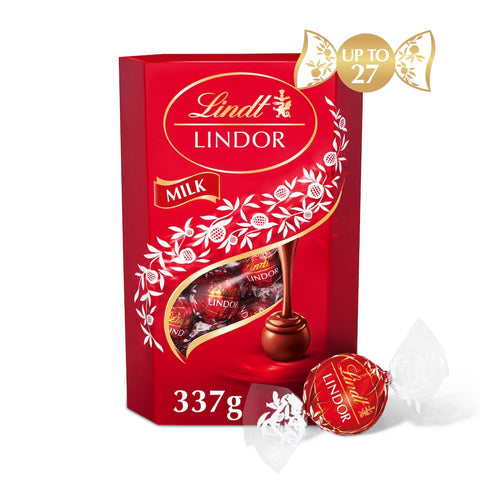 Lindt Lindor Milk Chocolate Truffles Carton 337G