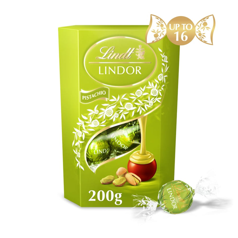 Lindt Lindor Pistachio Chocolate Truffles UK 200g