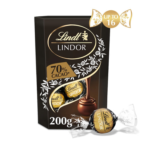 Lindt Lindor Extra Dark Chocolate Truffles - 70% Cacao 200g
