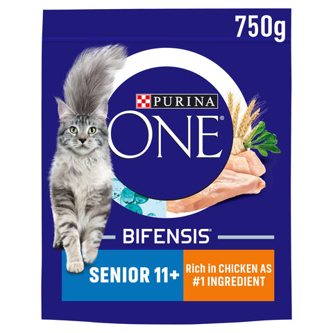 PURINA ONE Senior 11+ Chicken Dry Cat Food 750g