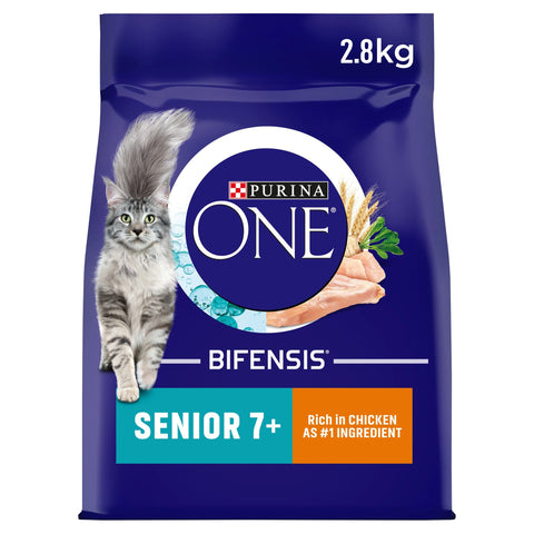 Purina One Senior 7+ Dry Cat Food Chicken 2.8Kg