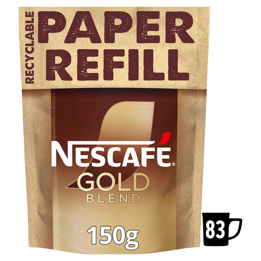 Nescafe Gold Blend Instant Coffee Paper Refill Pouch 150g