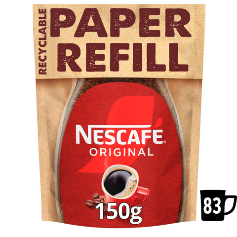 Nescafe Original Instant Coffee Paper Refill Pouch 150g