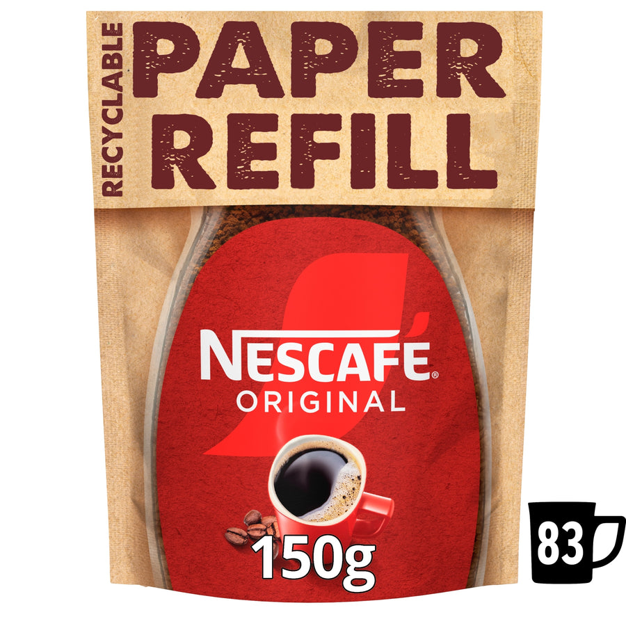 Nescafe Original Instant Coffee Paper Refill Pouch 150g