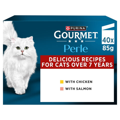 Gourmet Perle Senior 7+ in Gravy Wet Cat Food 40x85g
