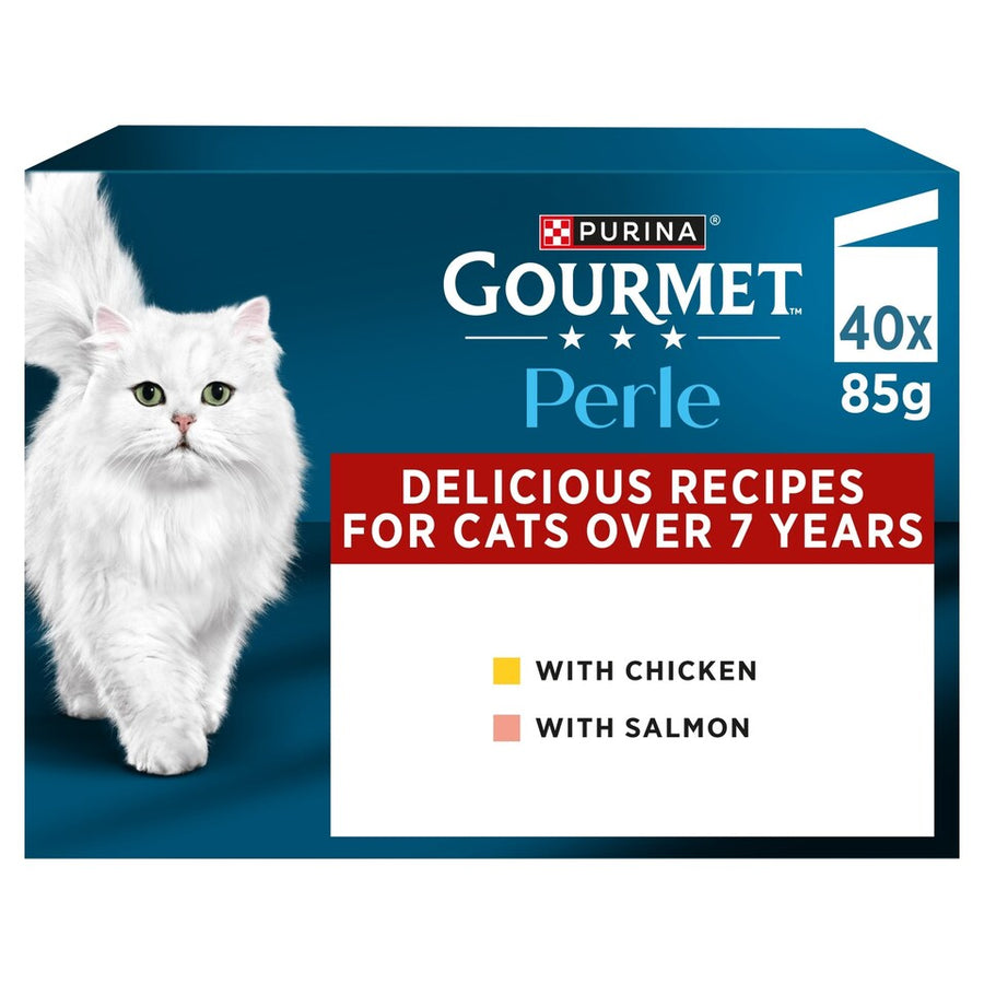 Gourmet Perle Senior 7+ in Gravy Wet Cat Food 40x85g