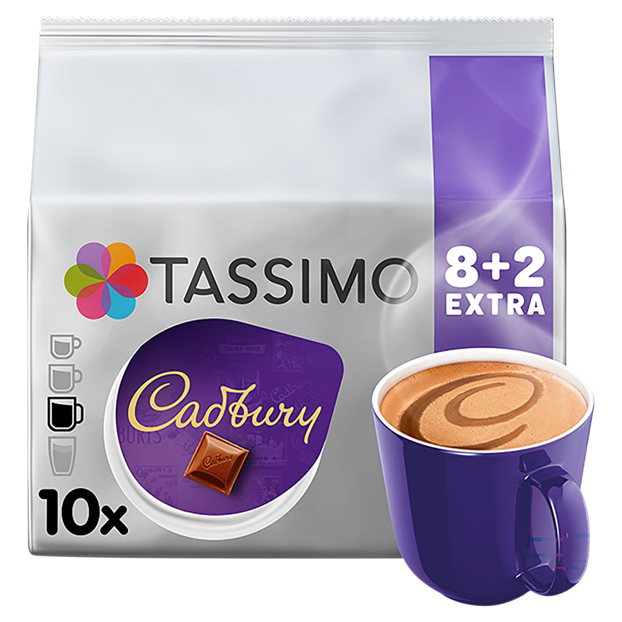 Tassimo Cadbury Chocolate 8+2 FREE Drinks 160g