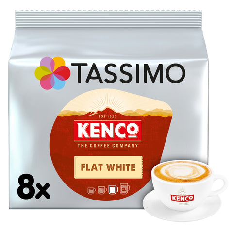 Tassimo Kenco Flat White Pods 8 Pack 220G