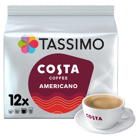Tassimo Costa Americano Coffee Pods X12 108G