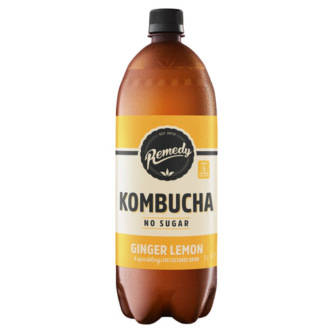 Remedy Kombucha Ginger Lemon 1L