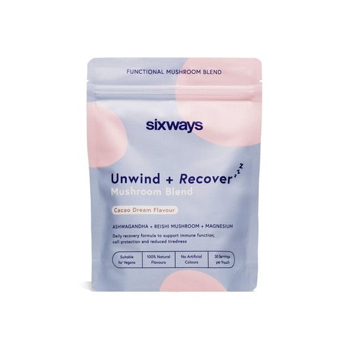 Sixways Unwind and Recover Sleep Drink - Cacoa Flavour 150g (Pack of 2)