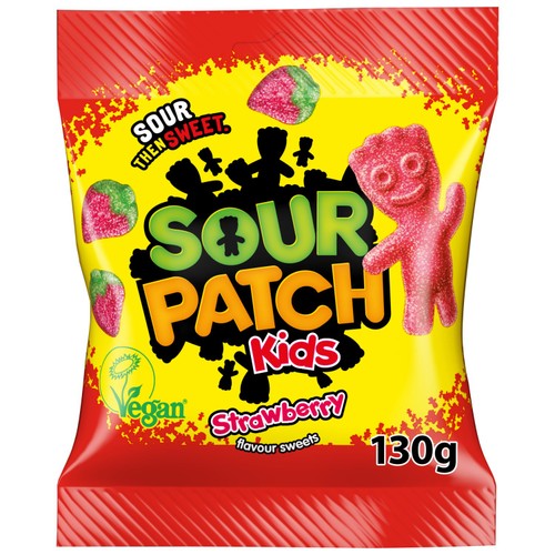 Sour Patch Kids Strawberry 130g (Pack of 6)